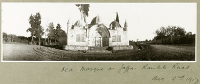 Old mosque on Ramleh Road, Jaffa, 2nd December 1917 by Capt. Arthur Rhodes
